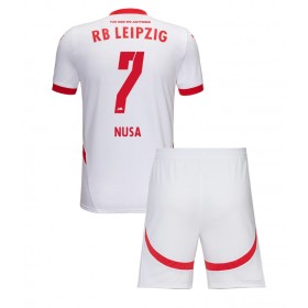 Dětské fotbalový komplet RB Leipzig Antonio Nusa #7 Domácí košile 2024-25 Krátkým Rukávem